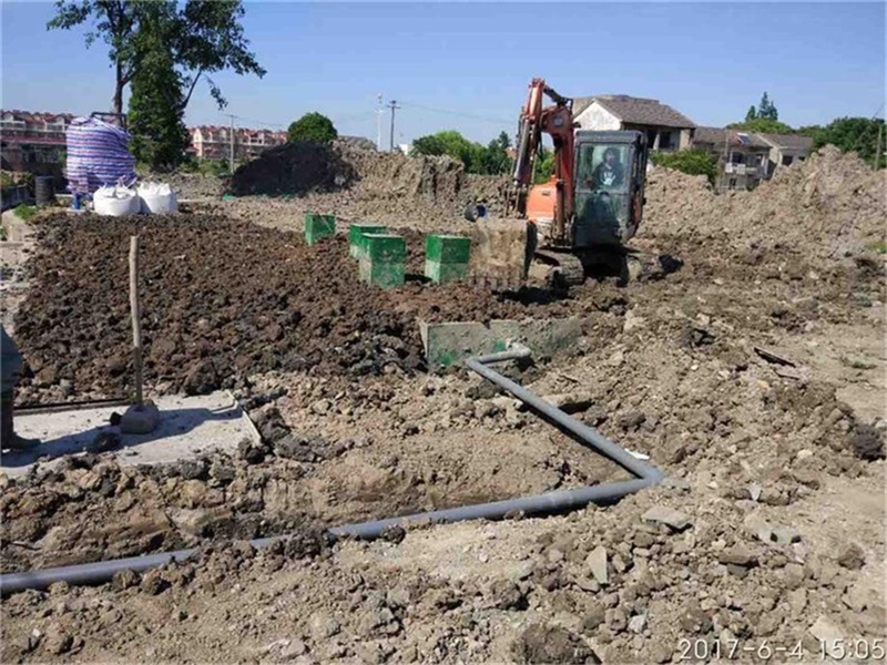 成都市成灌高速石家桥收费站AB区，地埋式生活污水处理系统